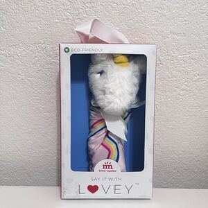 Magnetic Me Plush Taffy Rainbow Unicorn Modal Lovey Security Blanket Lovie NEW